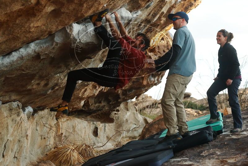 Bouldering in Hueco Tanks on 02/03/2019 with Blue Lizard Climbing and Yoga

Filename: SRM_20190203_1826030.jpg
Aperture: f/4.0
Shutter Speed: 1/400
Body: Canon EOS-1D Mark II
Lens: Canon EF 50mm f/1.8 II