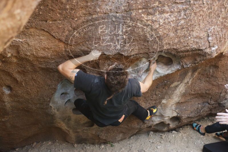 Bouldering in Hueco Tanks on 02/02/2019 with Blue Lizard Climbing and Yoga
Filename: SRM_20190202_1128490.jpg
Aperture: f/2.8
Shutter Speed: 1/320
Body: Canon EOS-1D Mark II
Lens: Canon EF 50mm f/1.8 II