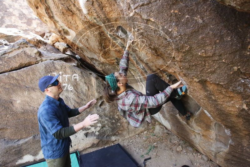 Bouldering in Hueco Tanks on 02/02/2019 with Blue Lizard Climbing and Yoga
Filename: SRM_20190202_1303480.jpg
Aperture: f/5.0
Shutter Speed: 1/200
Body: Canon EOS-1D Mark II
Lens: Canon EF 16-35mm f/2.8 L