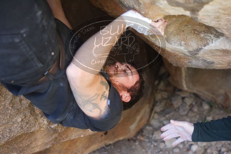 Bouldering in Hueco Tanks on 02/02/2019 with Blue Lizard Climbing and Yoga
Filename: SRM_20190202_1340590.jpg
Aperture: f/3.2
Shutter Speed: 1/250
Body: Canon EOS-1D Mark II
Lens: Canon EF 50mm f/1.8 II
