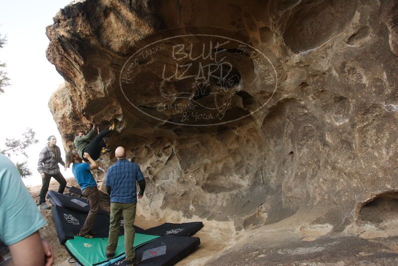 Bouldering in Hueco Tanks on 02/02/2019 with Blue Lizard Climbing and Yoga

Filename: SRM_20190202_1641550.jpg
Aperture: f/5.6
Shutter Speed: 1/200
Body: Canon EOS-1D Mark II
Lens: Canon EF 16-35mm f/2.8 L