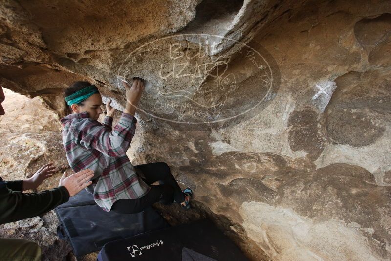 Bouldering in Hueco Tanks on 02/02/2019 with Blue Lizard Climbing and Yoga

Filename: SRM_20190202_1647290.jpg
Aperture: f/5.6
Shutter Speed: 1/200
Body: Canon EOS-1D Mark II
Lens: Canon EF 16-35mm f/2.8 L