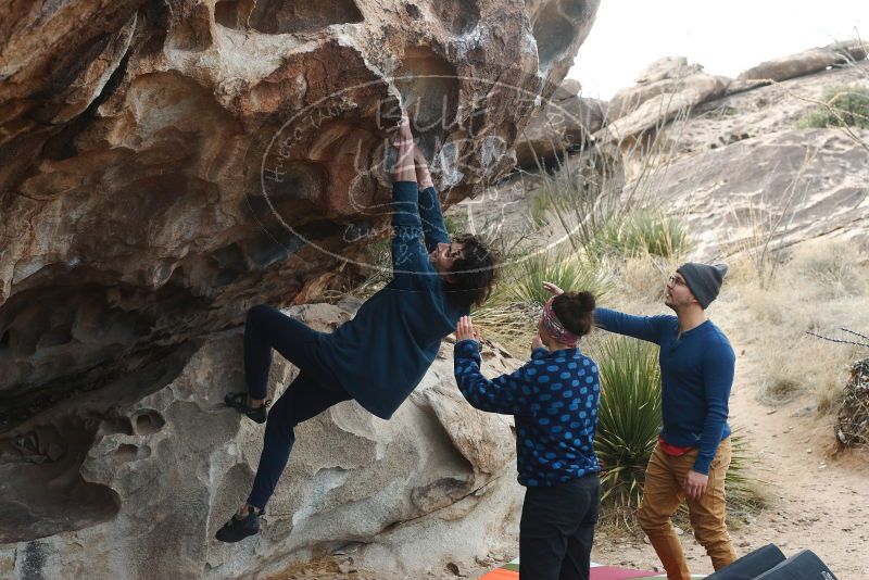 Bouldering in Hueco Tanks on 02/09/2019 with Blue Lizard Climbing and Yoga
Filename: SRM_20190209_0959430.jpg
Aperture: f/5.6
Shutter Speed: 1/400
Body: Canon EOS-1D Mark II
Lens: Canon EF 50mm f/1.8 II