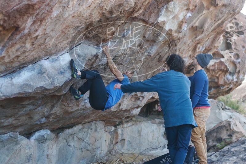 Bouldering in Hueco Tanks on 02/09/2019 with Blue Lizard Climbing and Yoga
Filename: SRM_20190209_1035320.jpg
Aperture: f/2.8
Shutter Speed: 1/500
Body: Canon EOS-1D Mark II
Lens: Canon EF 50mm f/1.8 II