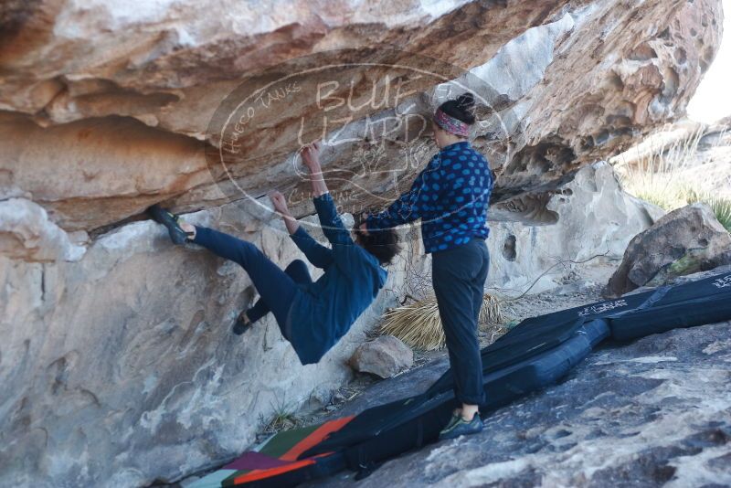 Bouldering in Hueco Tanks on 02/09/2019 with Blue Lizard Climbing and Yoga
Filename: SRM_20190209_1043470.jpg
Aperture: f/3.2
Shutter Speed: 1/320
Body: Canon EOS-1D Mark II
Lens: Canon EF 50mm f/1.8 II