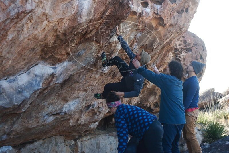 Bouldering in Hueco Tanks on 02/09/2019 with Blue Lizard Climbing and Yoga
Filename: SRM_20190209_1047040.jpg
Aperture: f/4.0
Shutter Speed: 1/500
Body: Canon EOS-1D Mark II
Lens: Canon EF 50mm f/1.8 II