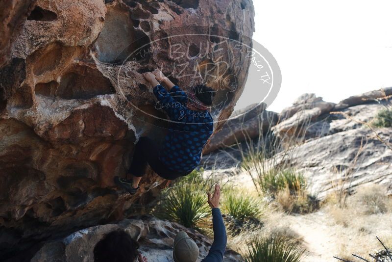 Bouldering in Hueco Tanks on 02/09/2019 with Blue Lizard Climbing and Yoga
Filename: SRM_20190209_1111300.jpg
Aperture: f/4.0
Shutter Speed: 1/1250
Body: Canon EOS-1D Mark II
Lens: Canon EF 50mm f/1.8 II