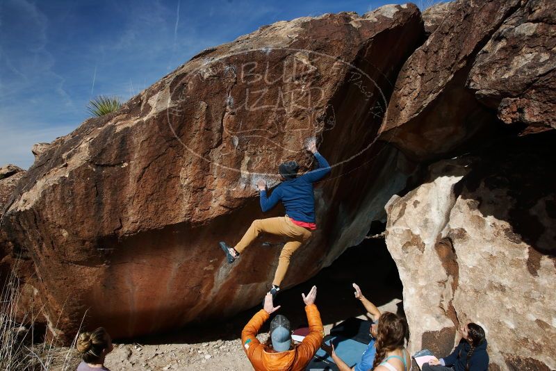 Bouldering in Hueco Tanks on 02/09/2019 with Blue Lizard Climbing and Yoga
Filename: SRM_20190209_1159160.jpg
Aperture: f/5.6
Shutter Speed: 1/250
Body: Canon EOS-1D Mark II
Lens: Canon EF 16-35mm f/2.8 L