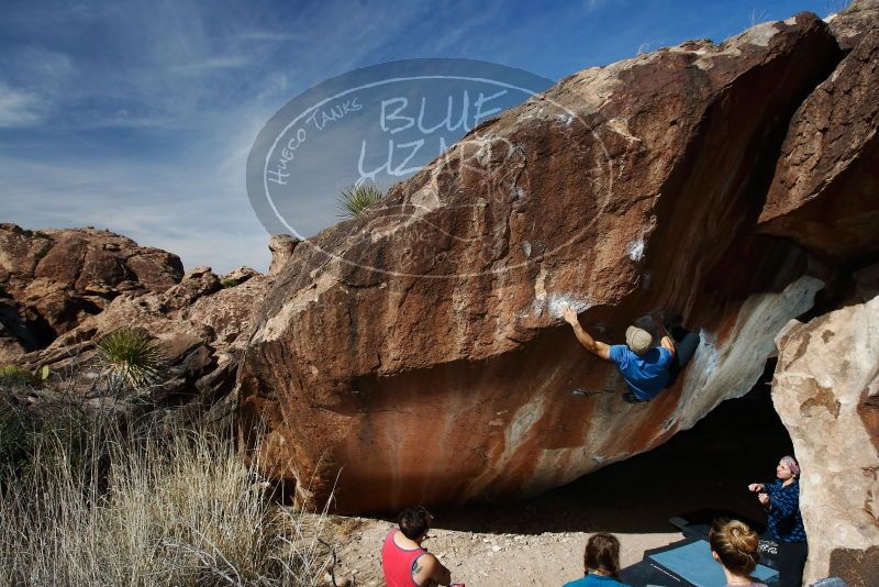 Bouldering in Hueco Tanks on 02/09/2019 with Blue Lizard Climbing and Yoga
Filename: SRM_20190209_1212470.jpg
Aperture: f/5.6
Shutter Speed: 1/250
Body: Canon EOS-1D Mark II
Lens: Canon EF 16-35mm f/2.8 L