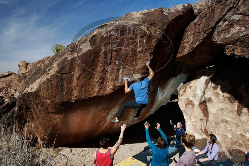 Bouldering in Hueco Tanks on 02/09/2019 with Blue Lizard Climbing and Yoga
Filename: SRM_20190209_1212530.jpg
Aperture: f/5.6
Shutter Speed: 1/250
Body: Canon EOS-1D Mark II
Lens: Canon EF 16-35mm f/2.8 L
