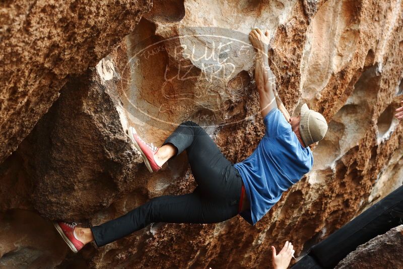 Bouldering in Hueco Tanks on 02/09/2019 with Blue Lizard Climbing and Yoga
Filename: SRM_20190209_1523350.jpg
Aperture: f/4.0
Shutter Speed: 1/500
Body: Canon EOS-1D Mark II
Lens: Canon EF 50mm f/1.8 II