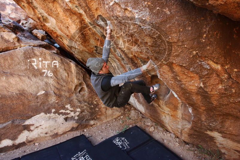 Bouldering in Hueco Tanks on 02/17/2019 with Blue Lizard Climbing and Yoga
Filename: SRM_20190217_1105260.jpg
Aperture: f/5.6
Shutter Speed: 1/125
Body: Canon EOS-1D Mark II
Lens: Canon EF 16-35mm f/2.8 L