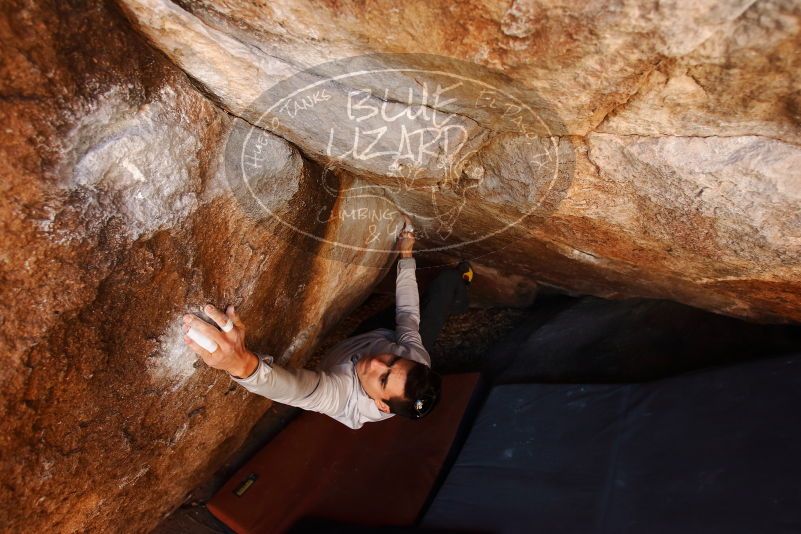 Bouldering in Hueco Tanks on 02/17/2019 with Blue Lizard Climbing and Yoga

Filename: SRM_20190217_1200531.jpg
Aperture: f/4.5
Shutter Speed: 1/250
Body: Canon EOS-1D Mark II
Lens: Canon EF 16-35mm f/2.8 L