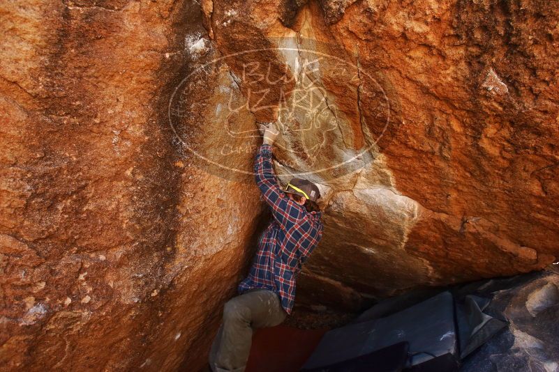 Bouldering in Hueco Tanks on 02/17/2019 with Blue Lizard Climbing and Yoga

Filename: SRM_20190217_1218590.jpg
Aperture: f/4.5
Shutter Speed: 1/500
Body: Canon EOS-1D Mark II
Lens: Canon EF 16-35mm f/2.8 L
