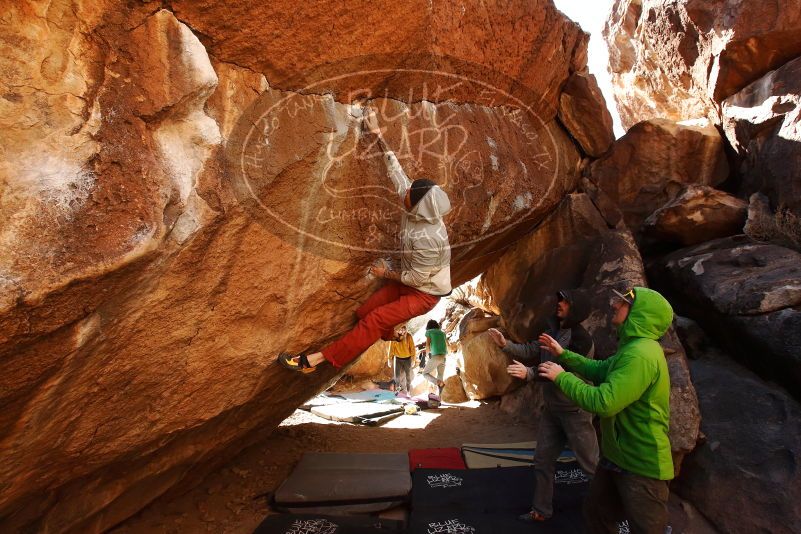 Bouldering in Hueco Tanks on 02/17/2019 with Blue Lizard Climbing and Yoga
Filename: SRM_20190217_1327170.jpg
Aperture: f/6.3
Shutter Speed: 1/400
Body: Canon EOS-1D Mark II
Lens: Canon EF 16-35mm f/2.8 L