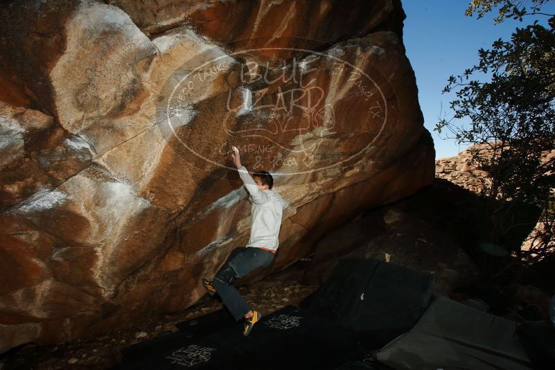 Bouldering in Hueco Tanks on 02/17/2019 with Blue Lizard Climbing and Yoga
Filename: SRM_20190217_1520430.jpg
Aperture: f/8.0
Shutter Speed: 1/250
Body: Canon EOS-1D Mark II
Lens: Canon EF 16-35mm f/2.8 L