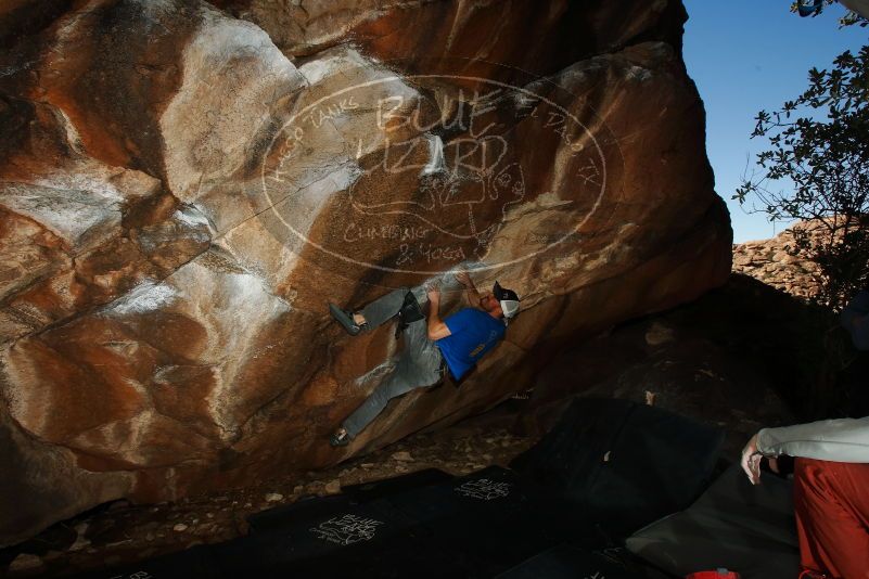 Bouldering in Hueco Tanks on 02/17/2019 with Blue Lizard Climbing and Yoga
Filename: SRM_20190217_1525210.jpg
Aperture: f/8.0
Shutter Speed: 1/250
Body: Canon EOS-1D Mark II
Lens: Canon EF 16-35mm f/2.8 L