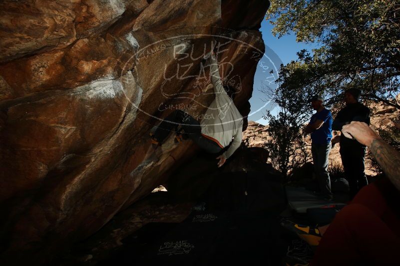 Bouldering in Hueco Tanks on 02/17/2019 with Blue Lizard Climbing and Yoga

Filename: SRM_20190217_1539101.jpg
Aperture: f/8.0
Shutter Speed: 1/250
Body: Canon EOS-1D Mark II
Lens: Canon EF 16-35mm f/2.8 L