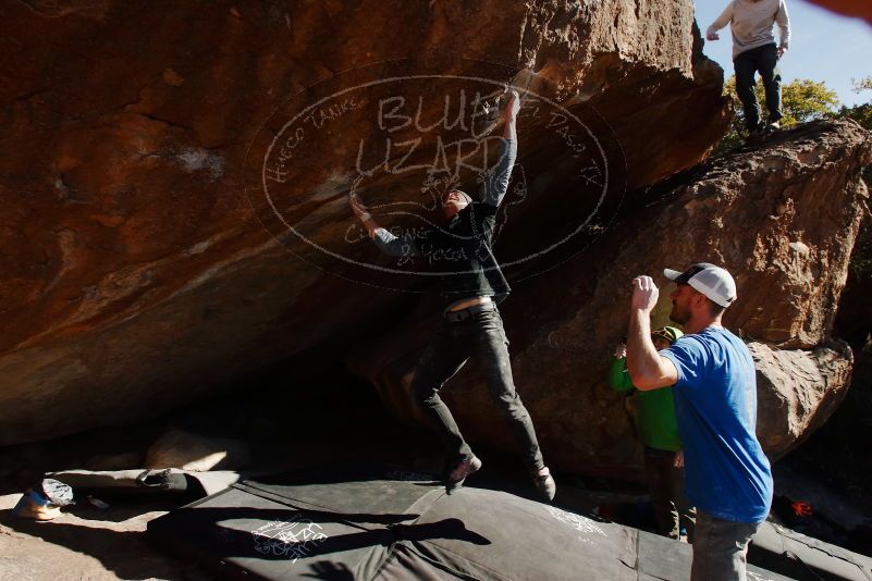 Bouldering in Hueco Tanks on 02/17/2019 with Blue Lizard Climbing and Yoga
Filename: SRM_20190217_1624331.jpg
Aperture: f/8.0
Shutter Speed: 1/250
Body: Canon EOS-1D Mark II
Lens: Canon EF 16-35mm f/2.8 L