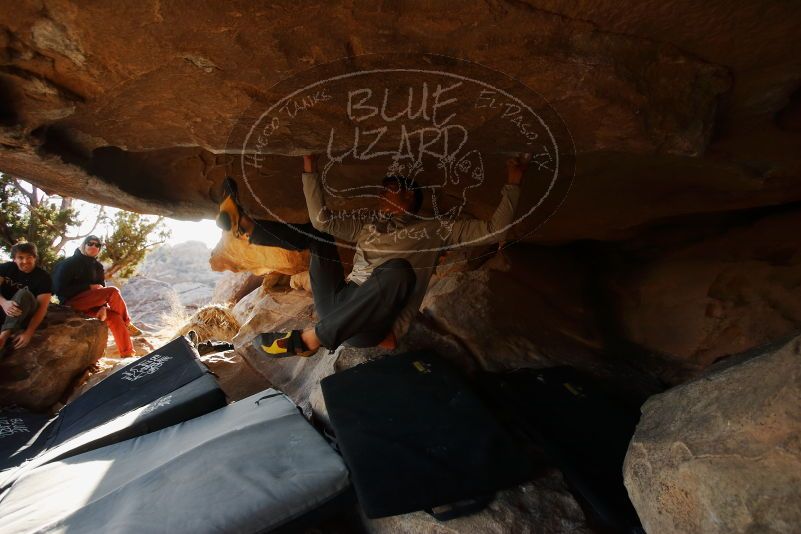 Bouldering in Hueco Tanks on 02/17/2019 with Blue Lizard Climbing and Yoga

Filename: SRM_20190217_1737391.jpg
Aperture: f/4.0
Shutter Speed: 1/250
Body: Canon EOS-1D Mark II
Lens: Canon EF 16-35mm f/2.8 L