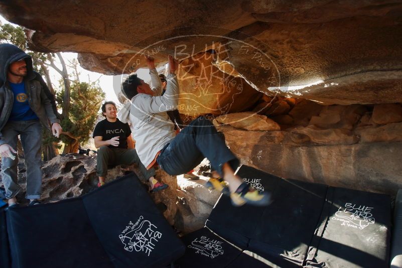 Bouldering in Hueco Tanks on 02/17/2019 with Blue Lizard Climbing and Yoga

Filename: SRM_20190217_1738250.jpg
Aperture: f/4.0
Shutter Speed: 1/250
Body: Canon EOS-1D Mark II
Lens: Canon EF 16-35mm f/2.8 L