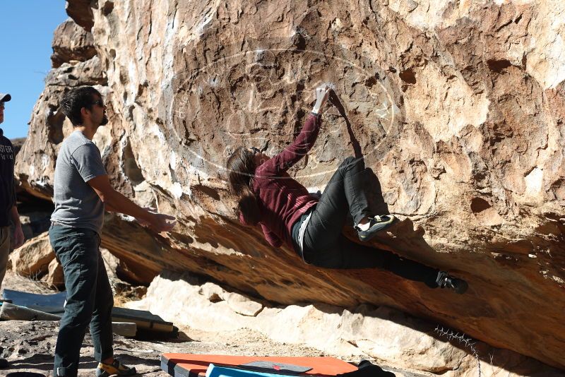 Bouldering in Hueco Tanks on 02/22/2019 with Blue Lizard Climbing and Yoga

Filename: SRM_20190222_1039260.jpg
Aperture: f/4.0
Shutter Speed: 1/500
Body: Canon EOS-1D Mark II
Lens: Canon EF 50mm f/1.8 II