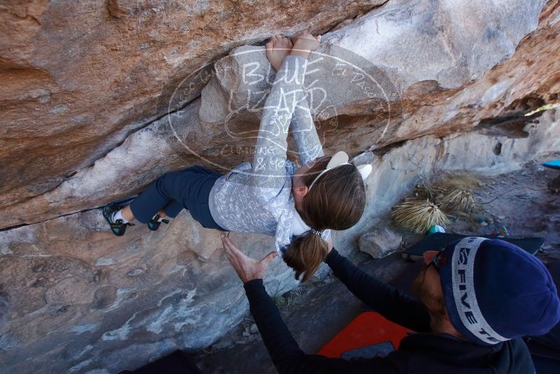 Bouldering in Hueco Tanks on 02/22/2019 with Blue Lizard Climbing and Yoga

Filename: SRM_20190222_1143470.jpg
Aperture: f/6.3
Shutter Speed: 1/250
Body: Canon EOS-1D Mark II
Lens: Canon EF 16-35mm f/2.8 L