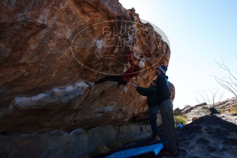 Bouldering in Hueco Tanks on 02/22/2019 with Blue Lizard Climbing and Yoga
Filename: SRM_20190222_1158480.jpg
Aperture: f/14.0
Shutter Speed: 1/250
Body: Canon EOS-1D Mark II
Lens: Canon EF 16-35mm f/2.8 L
