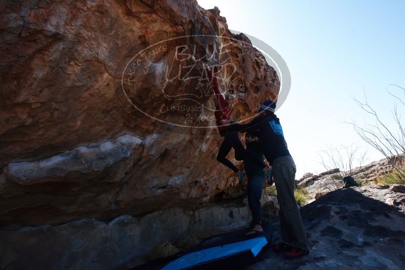 Bouldering in Hueco Tanks on 02/22/2019 with Blue Lizard Climbing and Yoga

Filename: SRM_20190222_1158490.jpg
Aperture: f/14.0
Shutter Speed: 1/250
Body: Canon EOS-1D Mark II
Lens: Canon EF 16-35mm f/2.8 L