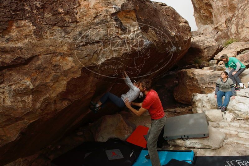 Bouldering in Hueco Tanks on 02/22/2019 with Blue Lizard Climbing and Yoga
Filename: SRM_20190222_1652410.jpg
Aperture: f/5.0
Shutter Speed: 1/800
Body: Canon EOS-1D Mark II
Lens: Canon EF 16-35mm f/2.8 L