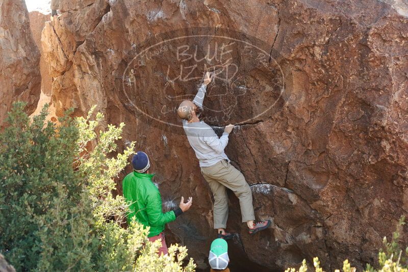 Bouldering in Hueco Tanks on 02/24/2019 with Blue Lizard Climbing and Yoga

Filename: SRM_20190224_1043560.jpg
Aperture: f/4.0
Shutter Speed: 1/400
Body: Canon EOS-1D Mark II
Lens: Canon EF 50mm f/1.8 II