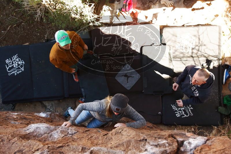 Bouldering in Hueco Tanks on 02/24/2019 with Blue Lizard Climbing and Yoga
Filename: SRM_20190224_1101560.jpg
Aperture: f/5.0
Shutter Speed: 1/200
Body: Canon EOS-1D Mark II
Lens: Canon EF 16-35mm f/2.8 L