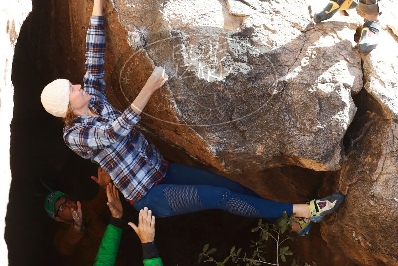 Bouldering in Hueco Tanks on 02/24/2019 with Blue Lizard Climbing and Yoga

Filename: SRM_20190224_1121350.jpg
Aperture: f/4.0
Shutter Speed: 1/640
Body: Canon EOS-1D Mark II
Lens: Canon EF 50mm f/1.8 II
