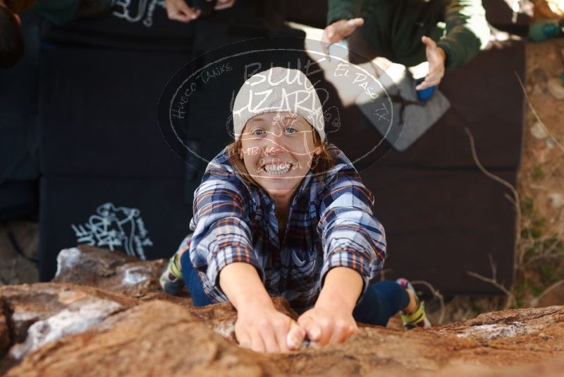 Bouldering in Hueco Tanks on 02/24/2019 with Blue Lizard Climbing and Yoga
Filename: SRM_20190224_1138350.jpg
Aperture: f/4.0
Shutter Speed: 1/400
Body: Canon EOS-1D Mark II
Lens: Canon EF 50mm f/1.8 II