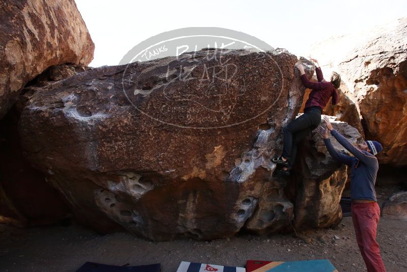 Bouldering in Hueco Tanks on 02/24/2019 with Blue Lizard Climbing and Yoga

Filename: SRM_20190224_1221040.jpg
Aperture: f/5.0
Shutter Speed: 1/800
Body: Canon EOS-1D Mark II
Lens: Canon EF 16-35mm f/2.8 L