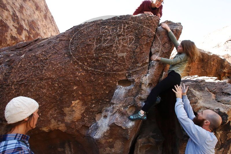 Bouldering in Hueco Tanks on 02/24/2019 with Blue Lizard Climbing and Yoga
Filename: SRM_20190224_1225150.jpg
Aperture: f/5.6
Shutter Speed: 1/500
Body: Canon EOS-1D Mark II
Lens: Canon EF 16-35mm f/2.8 L
