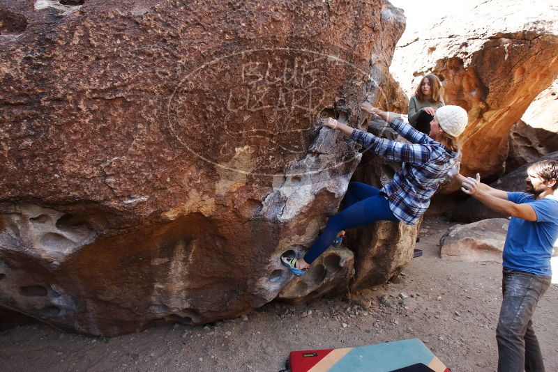 Bouldering in Hueco Tanks on 02/24/2019 with Blue Lizard Climbing and Yoga

Filename: SRM_20190224_1226530.jpg
Aperture: f/5.6
Shutter Speed: 1/320
Body: Canon EOS-1D Mark II
Lens: Canon EF 16-35mm f/2.8 L