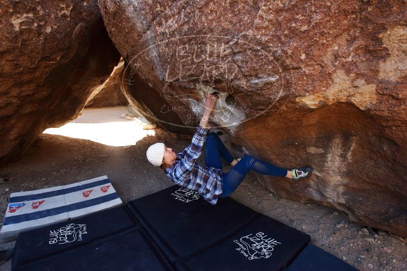 Bouldering in Hueco Tanks on 02/24/2019 with Blue Lizard Climbing and Yoga

Filename: SRM_20190224_1259280.jpg
Aperture: f/5.0
Shutter Speed: 1/320
Body: Canon EOS-1D Mark II
Lens: Canon EF 16-35mm f/2.8 L