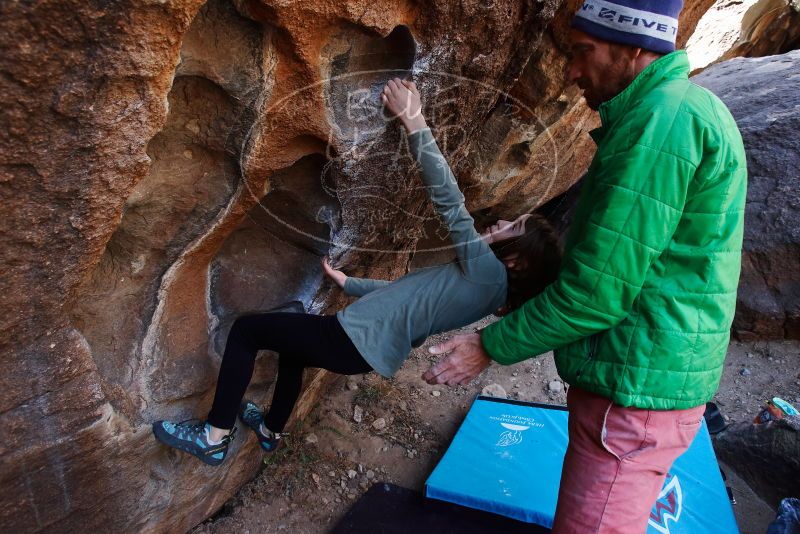 Bouldering in Hueco Tanks on 02/24/2019 with Blue Lizard Climbing and Yoga
Filename: SRM_20190224_1333050.jpg
Aperture: f/5.0
Shutter Speed: 1/250
Body: Canon EOS-1D Mark II
Lens: Canon EF 16-35mm f/2.8 L