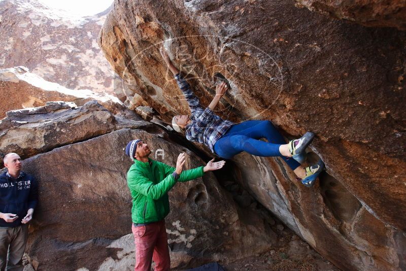 Bouldering in Hueco Tanks on 02/24/2019 with Blue Lizard Climbing and Yoga
Filename: SRM_20190224_1338420.jpg
Aperture: f/5.0
Shutter Speed: 1/320
Body: Canon EOS-1D Mark II
Lens: Canon EF 16-35mm f/2.8 L