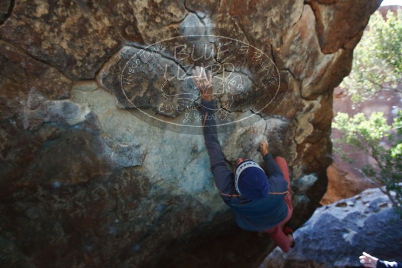 Bouldering in Hueco Tanks on 02/24/2019 with Blue Lizard Climbing and Yoga

Filename: SRM_20190224_1401080.jpg
Aperture: f/5.6
Shutter Speed: 1/200
Body: Canon EOS-1D Mark II
Lens: Canon EF 16-35mm f/2.8 L