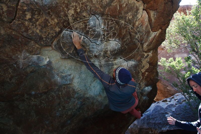 Bouldering in Hueco Tanks on 02/24/2019 with Blue Lizard Climbing and Yoga

Filename: SRM_20190224_1401110.jpg
Aperture: f/5.6
Shutter Speed: 1/250
Body: Canon EOS-1D Mark II
Lens: Canon EF 16-35mm f/2.8 L