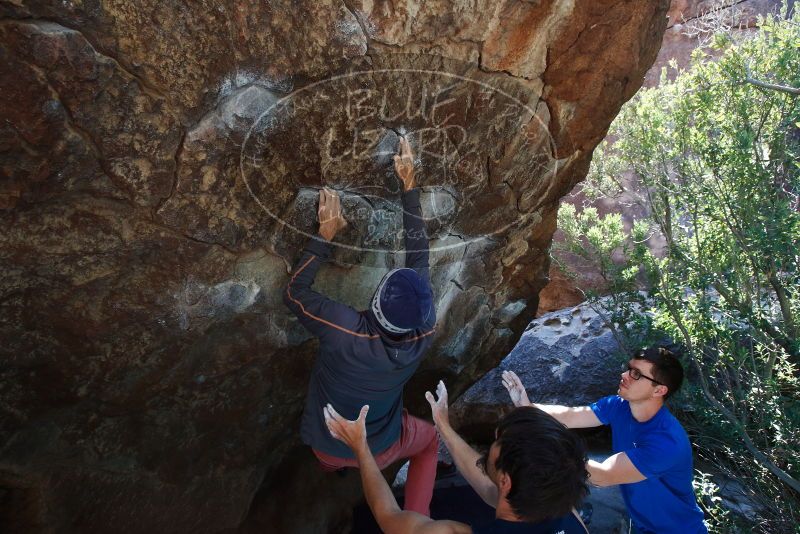 Bouldering in Hueco Tanks on 02/24/2019 with Blue Lizard Climbing and Yoga

Filename: SRM_20190224_1408000.jpg
Aperture: f/5.6
Shutter Speed: 1/250
Body: Canon EOS-1D Mark II
Lens: Canon EF 16-35mm f/2.8 L