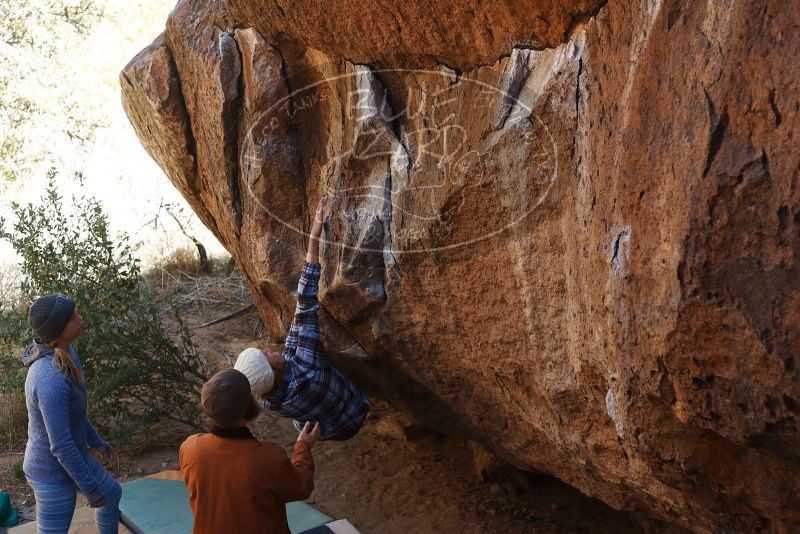 Bouldering in Hueco Tanks on 02/24/2019 with Blue Lizard Climbing and Yoga
Filename: SRM_20190224_1515440.jpg
Aperture: f/4.0
Shutter Speed: 1/500
Body: Canon EOS-1D Mark II
Lens: Canon EF 50mm f/1.8 II