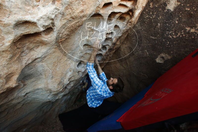 Bouldering in Hueco Tanks on 03/01/2019 with Blue Lizard Climbing and Yoga
Filename: SRM_20190301_1108210.jpg
Aperture: f/5.0
Shutter Speed: 1/200
Body: Canon EOS-1D Mark II
Lens: Canon EF 16-35mm f/2.8 L