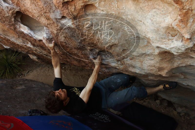 Bouldering in Hueco Tanks on 03/01/2019 with Blue Lizard Climbing and Yoga
Filename: SRM_20190301_1122080.jpg
Aperture: f/5.6
Shutter Speed: 1/200
Body: Canon EOS-1D Mark II
Lens: Canon EF 16-35mm f/2.8 L