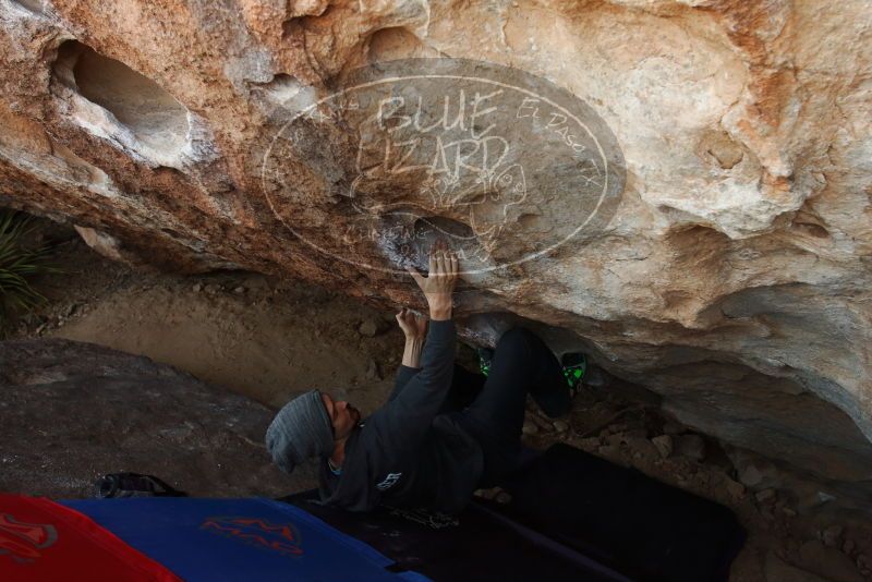 Bouldering in Hueco Tanks on 03/01/2019 with Blue Lizard Climbing and Yoga

Filename: SRM_20190301_1124090.jpg
Aperture: f/5.6
Shutter Speed: 1/160
Body: Canon EOS-1D Mark II
Lens: Canon EF 16-35mm f/2.8 L
