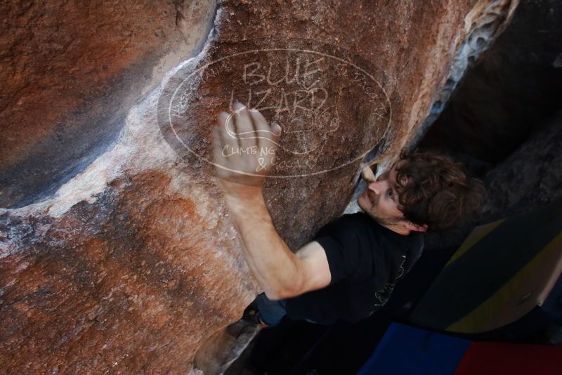 Bouldering in Hueco Tanks on 03/01/2019 with Blue Lizard Climbing and Yoga
Filename: SRM_20190301_1132570.jpg
Aperture: f/5.6
Shutter Speed: 1/400
Body: Canon EOS-1D Mark II
Lens: Canon EF 16-35mm f/2.8 L