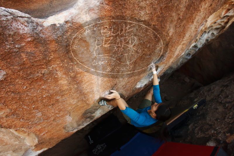 Bouldering in Hueco Tanks on 03/01/2019 with Blue Lizard Climbing and Yoga
Filename: SRM_20190301_1136580.jpg
Aperture: f/5.6
Shutter Speed: 1/200
Body: Canon EOS-1D Mark II
Lens: Canon EF 16-35mm f/2.8 L