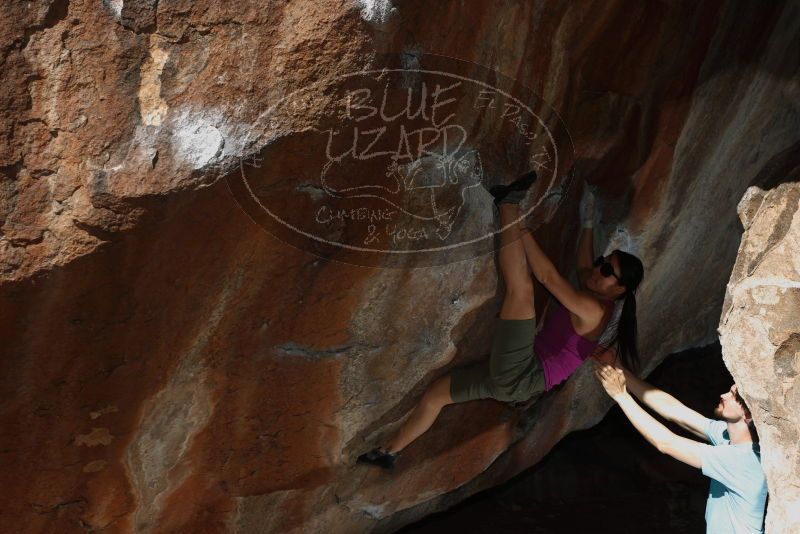 Bouldering in Hueco Tanks on 03/01/2019 with Blue Lizard Climbing and Yoga
Filename: SRM_20190301_1210200.jpg
Aperture: f/5.0
Shutter Speed: 1/250
Body: Canon EOS-1D Mark II
Lens: Canon EF 50mm f/1.8 II
